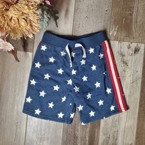 Way to Celebrate! Patriotic Red White & Blue Stars & Stripes Toddler Boys Shorts
